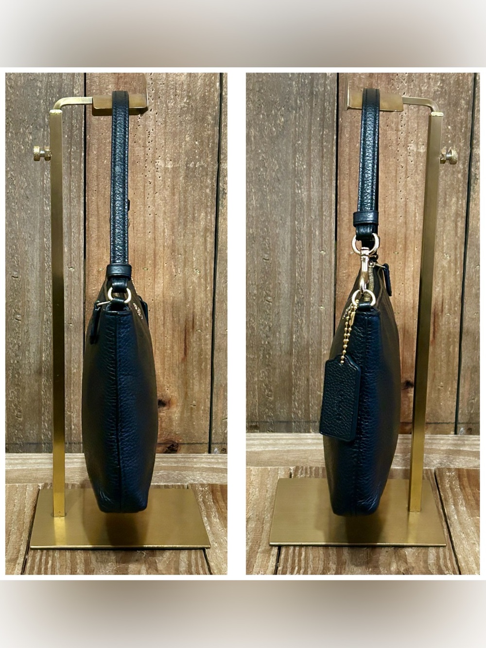 Coach. 4 Piece: Large Wristlet 25 with Free Eyeglasses, Bow Charm & Chain Strap. - Picture 7 of 16